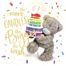 3D Holographic Birthday Cake Me to You Bear Card Image Preview